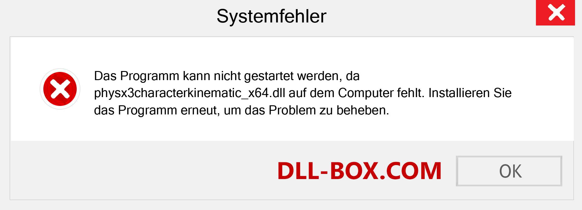 physx3characterkinematic_x64.dll-Datei fehlt?. Download für Windows 7, 8, 10 - Fix physx3characterkinematic_x64 dll Missing Error unter Windows, Fotos, Bildern